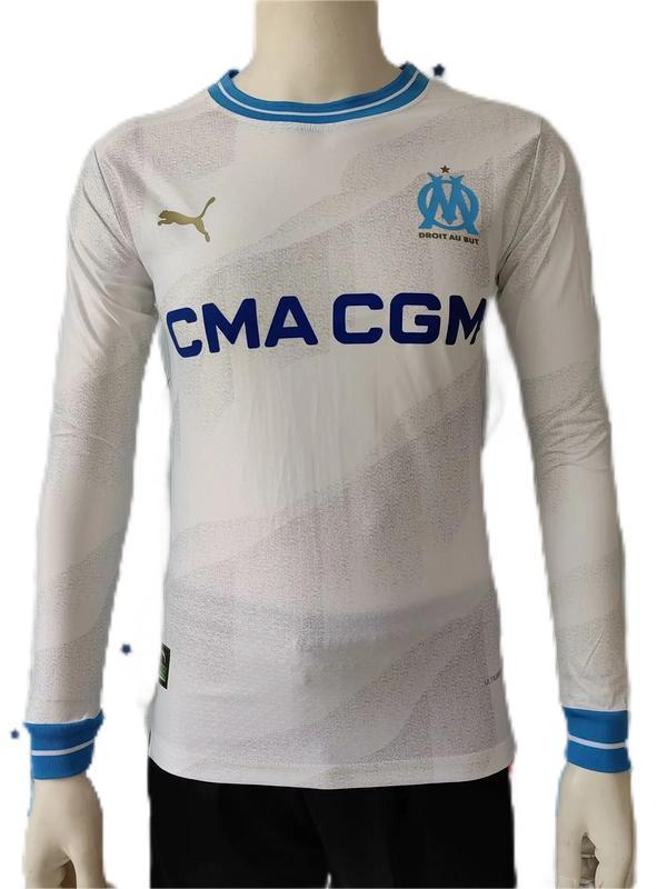 Marseilles 23/24 Home Long Soccer Jersey(Player)