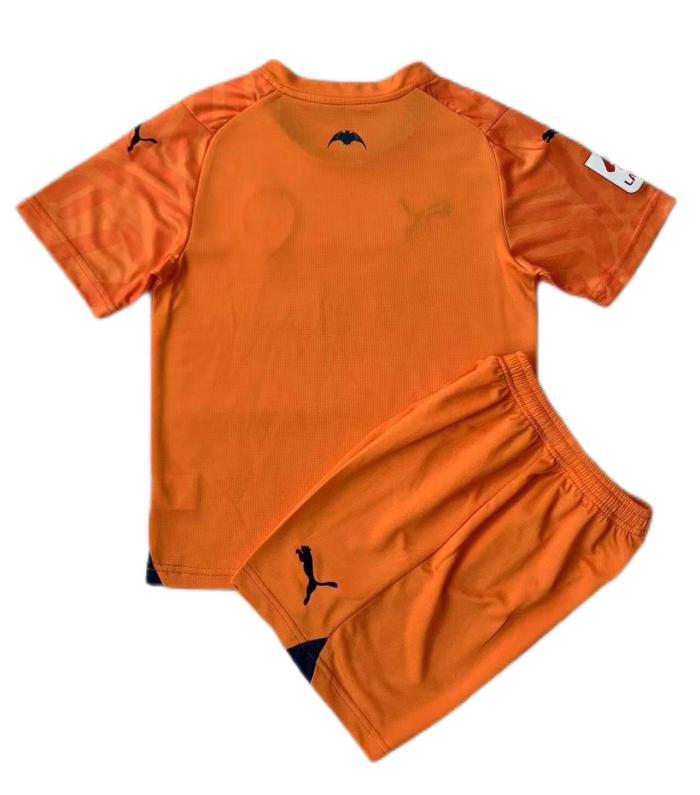 Kids-Valencia 23/24 Third Orange Soccer Jersey