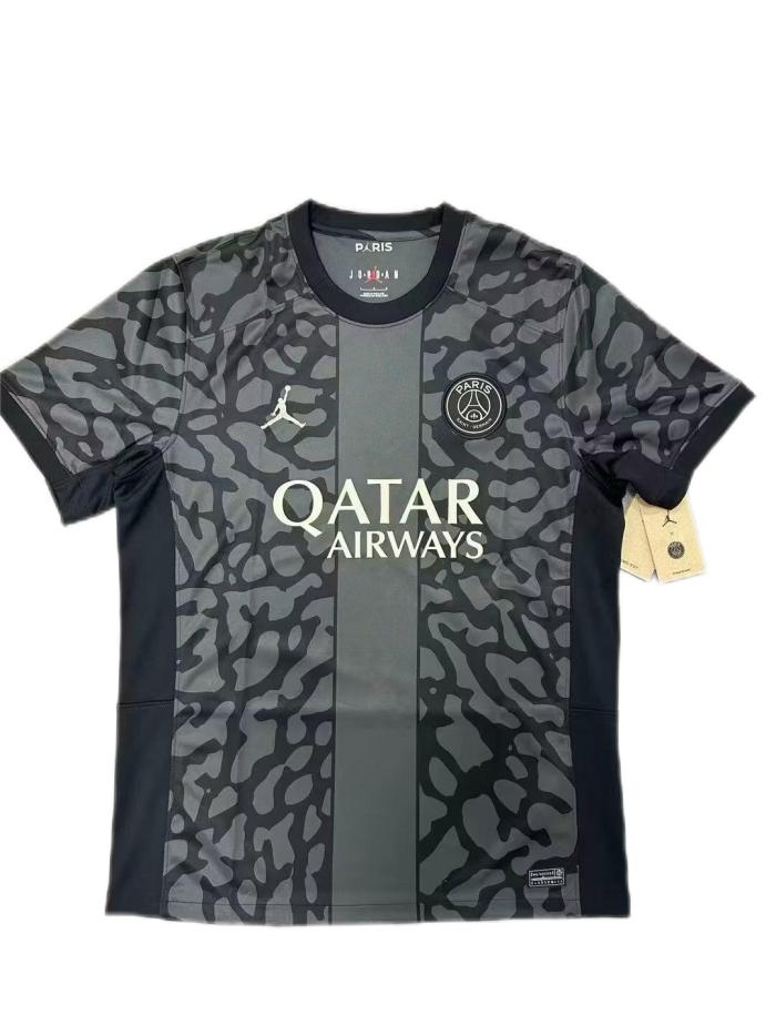 Paris St Germain 23/24 Third Black/Grey Soccer Jersey