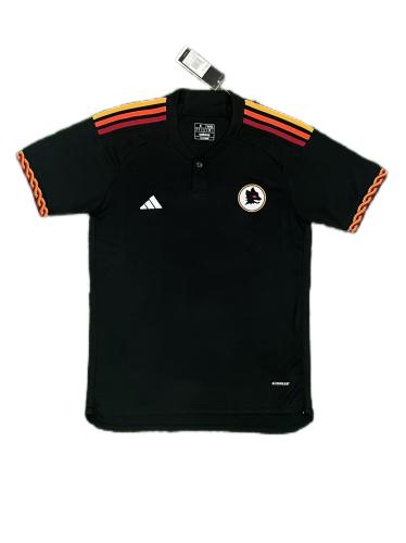 Roma 23/24 Third Black Soccer Jersey