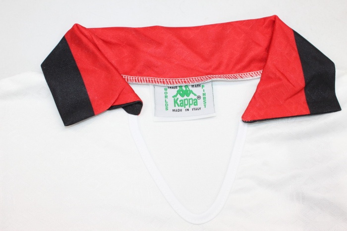 AC Milan 89/90 Away White Soccer Jersey