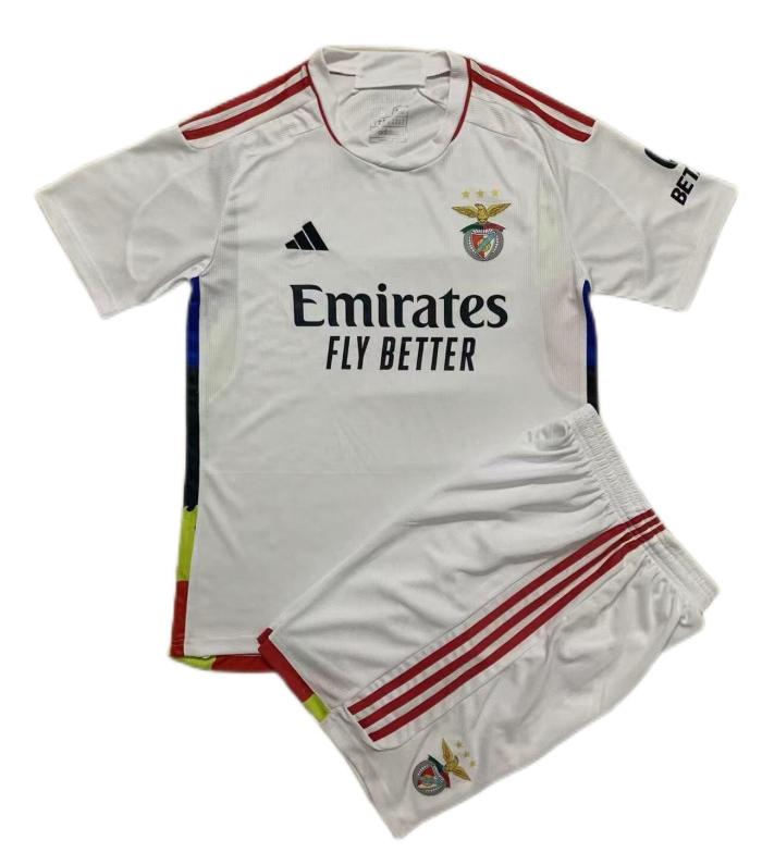 Kids-Benfica 23/24 Third White Soccer Jersey