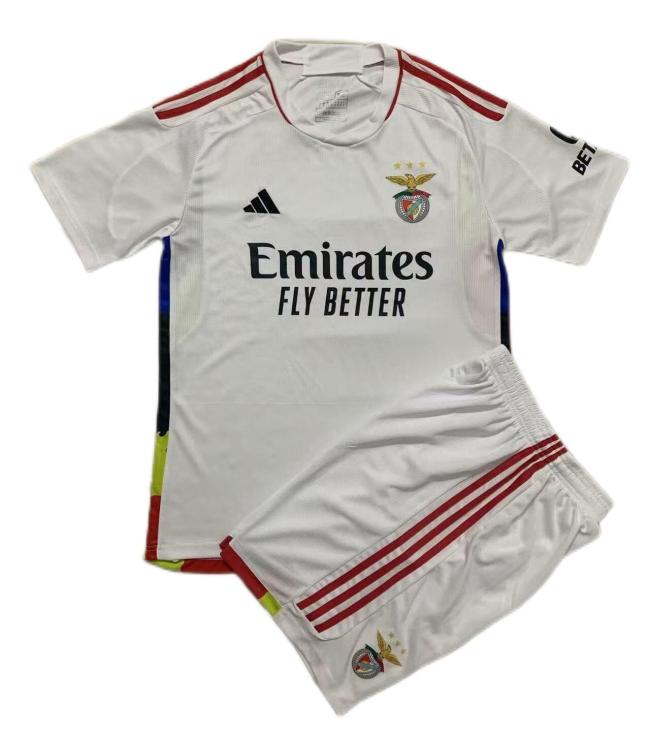 Kids-Benfica 23/24 Third White Soccer Jersey
