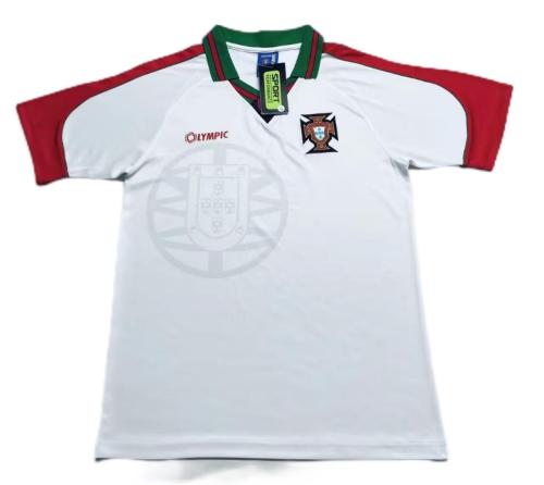Portugal 96/97 Away White Soccer Jersey