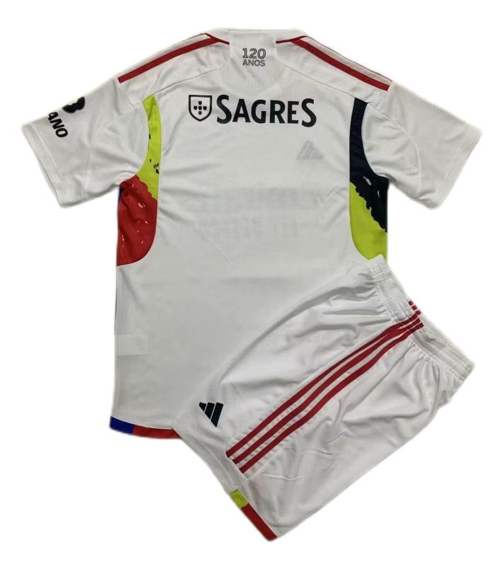 Kids-Benfica 23/24 Third White Soccer Jersey