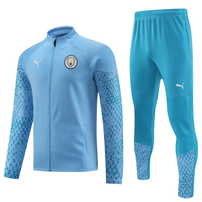 Manchester City 23/24 Tracksuit - Light Blue