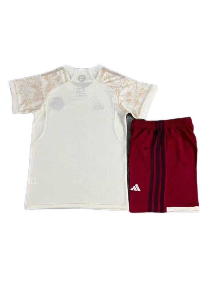 Kids-Bayern Munich 23/24 Third White Soccer Jersey