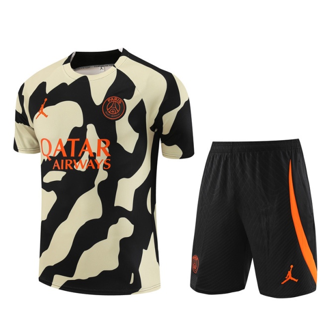 PSG 23/24 Black/Light Beidge Training Kit Jerseys