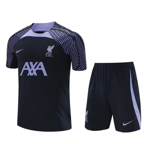 Liverpool 23/24 Black/Purple Training Kit Jerseys