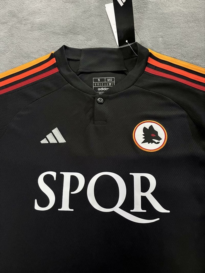 Roma 23/24 Third Black Sponsor Soccer Jersey