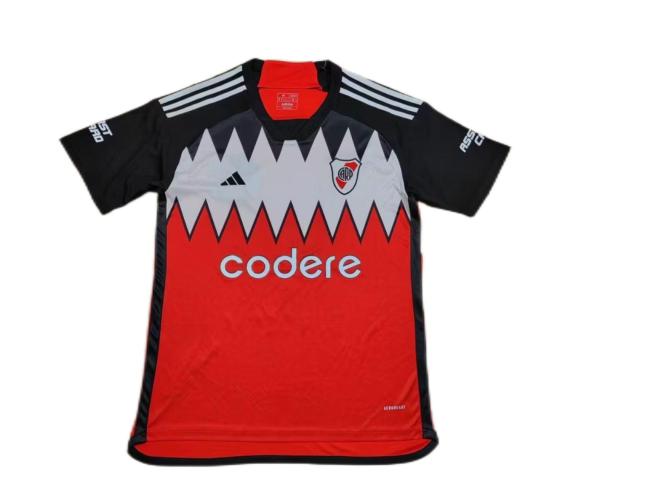 River Plate 23/24 Away Black/White/Red Soccer Jersey