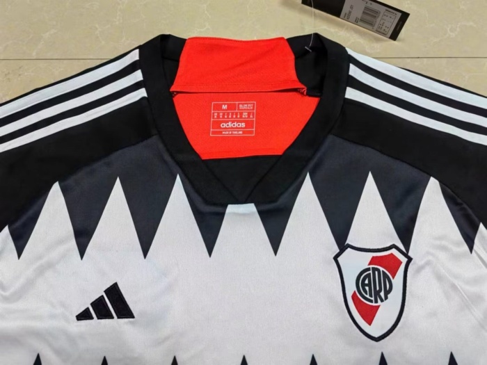 River Plate 23/24 Away Black/White/Red Soccer Jersey