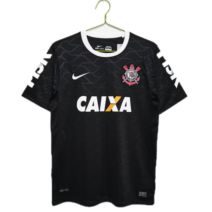 Corinthians 2008 Away Black Soccer Jersey