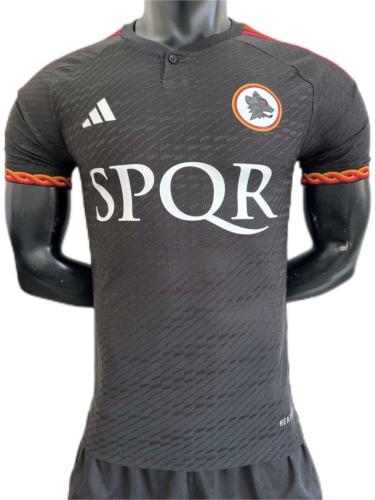 Roma 23/24 Third Black Sponsor Jersey(Player)