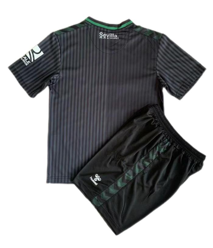 Kids-Real Betis 23/24 Third Black Soccer Jersey