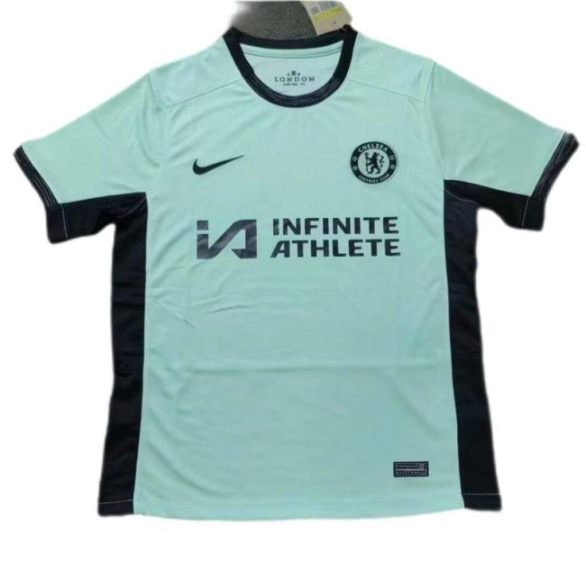 Chelsea 23/24 Third Green Sponsor Soccer Jersey