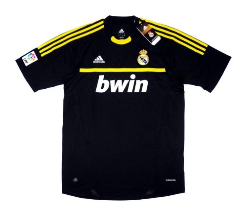 Real Madrid 11/12 GK Black Soccer Jersey