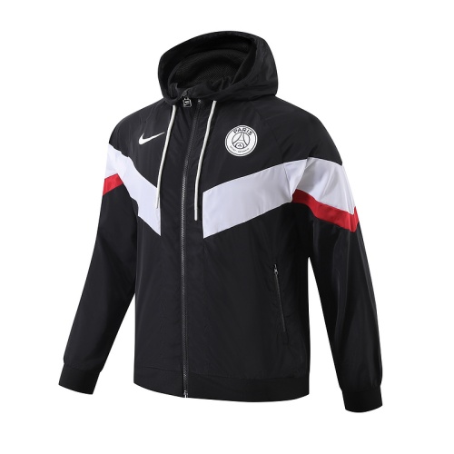 Paris St Germain 23/24 Wind Coat - Black/White
