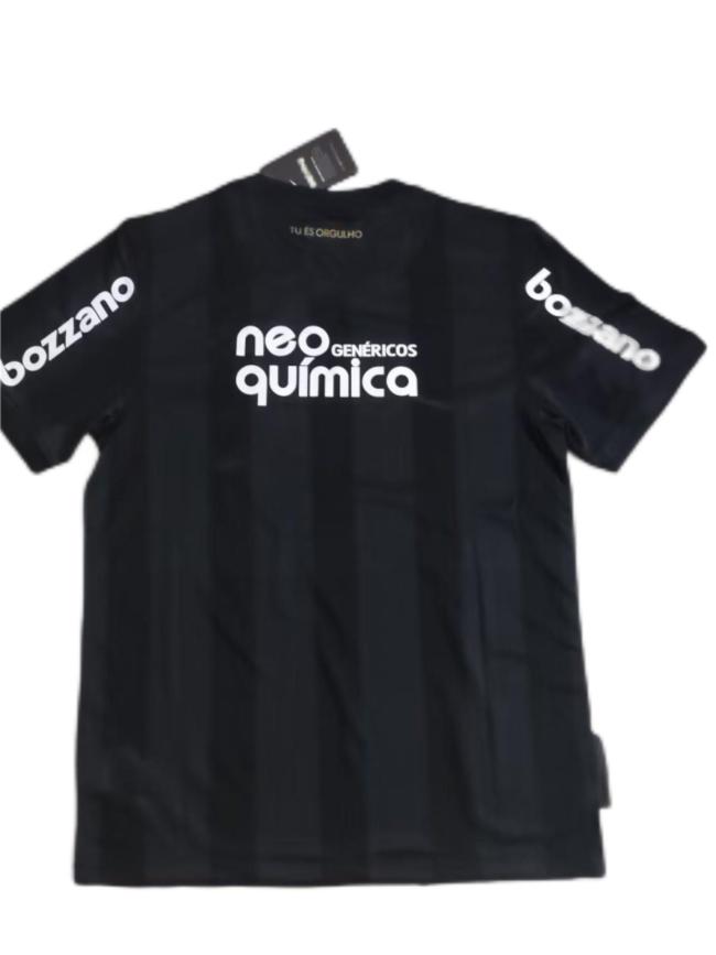 Corinthians 2010 Away Black Soccer Jersey