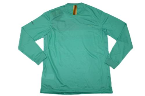Barcelona 10/11 Away Green Long Soccer Jersey
