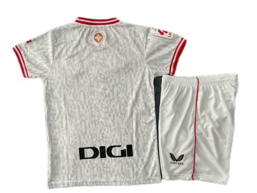 Kids-Athletic Bilbao 23/24 Third White Soccer Jersey