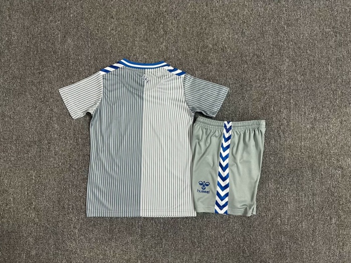 Kids-Everton 23/24 Third White/Grey Soccer Jersey