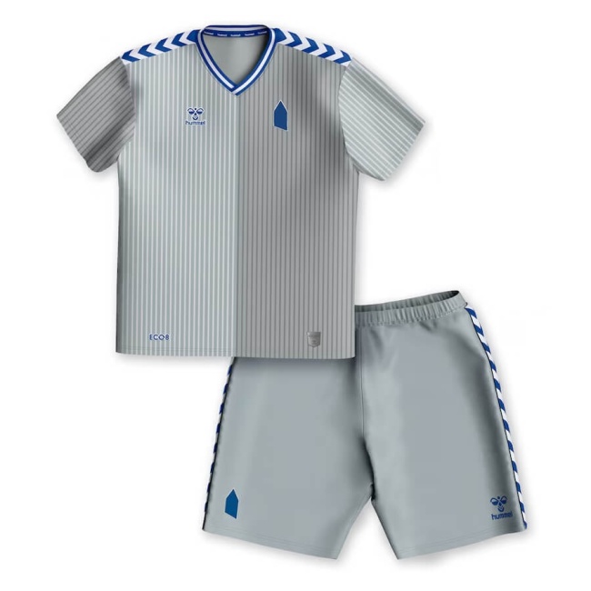 Kids-Everton 23/24 Third White/Grey Soccer Jersey