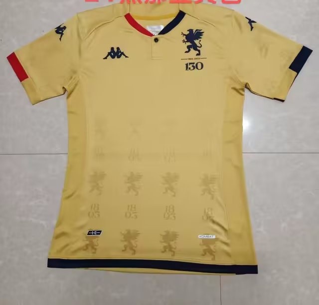 Genoa 23/24 Third Yellow Soccer Jersey