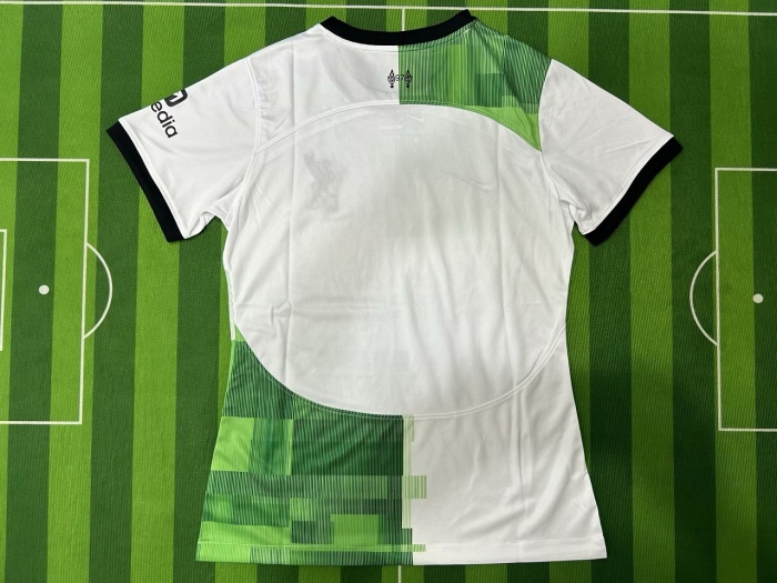 Liverpool Woman 23/24 Away White/Green Jersey