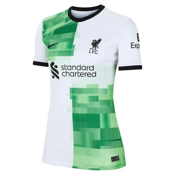 Liverpool Woman 23/24 Away White/Green Jersey