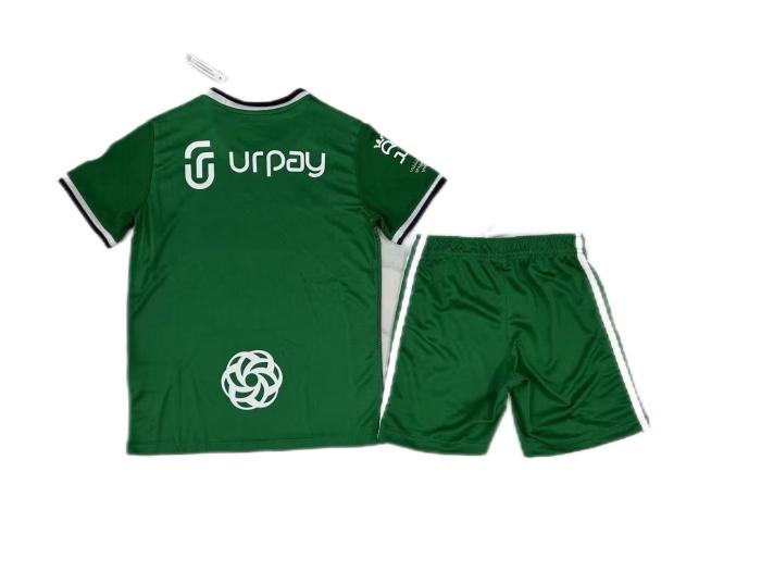 Kids-Al-Ahli 23/24 Away Green Soccer Jersey
