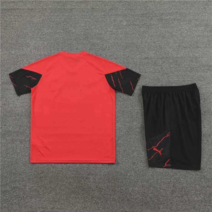 Manchester City 23/24 Orange Red Training Kit Jersey