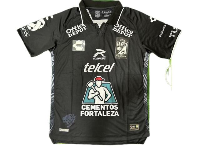 Club Leon 23/24 Away Black Soccer Jersey