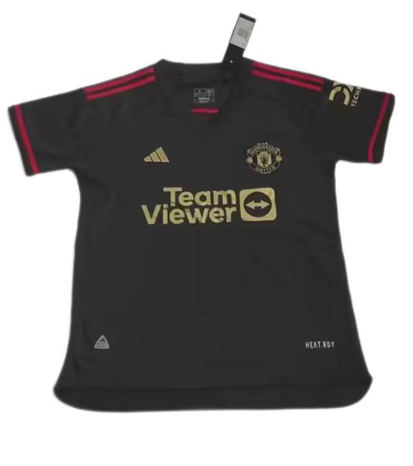 Manchester Utd 23/24 Black/Golden Training Jersey