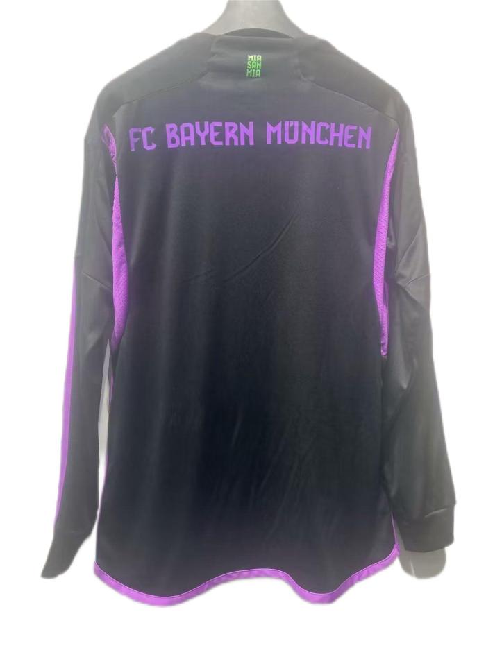 Bayern Munich 23/24 Away Black Long Jersey