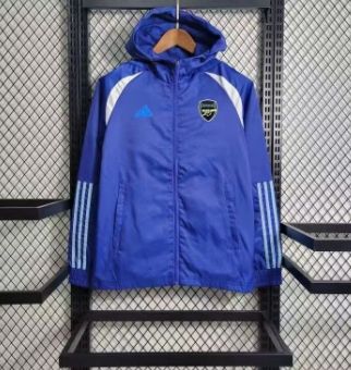 Arsenal 23/24 Wind Coat - Blue