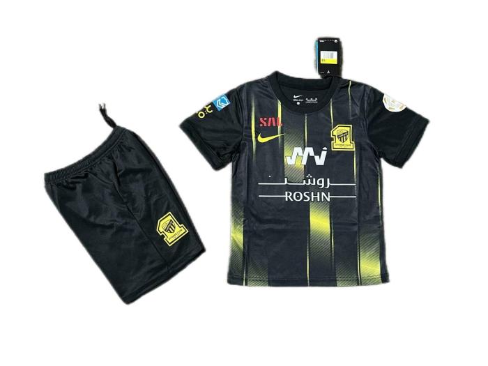 Kids-Al-Ittihad 23/24 Third Black Soccer Jersey
