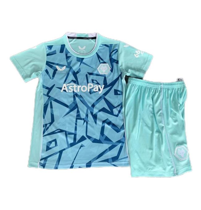Kids-Wolves 23/24 Third Lake Blue Soccer Jersey