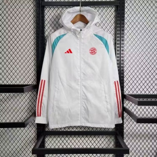 Bayern Munich 23/24 Wind Coat - White/Blue