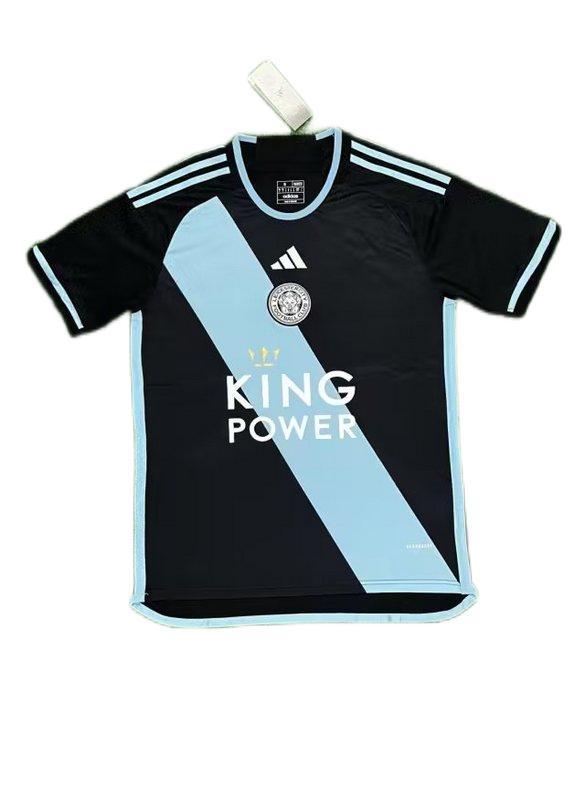 Leicester City 23/24 Away Black/Blue Soccer Jersey