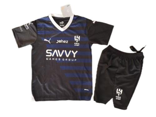 Kids-Al-Hilal 23/24 Third Black Soccer Jersey