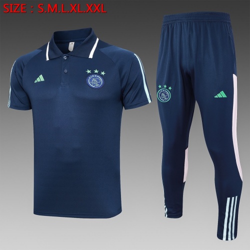 Ajax 23/24 Dark Blue/Green Training Kit Jerseys