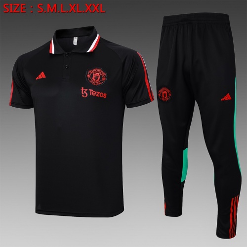 Man Utd 23/24 Black/Red Training Kit Jerseys