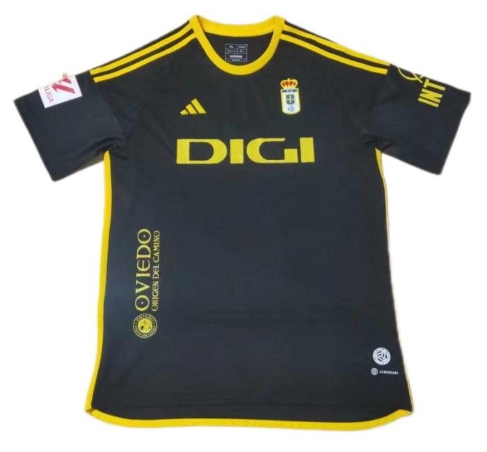 Real Oviedo 23/24 Third Black Soccer Jersey