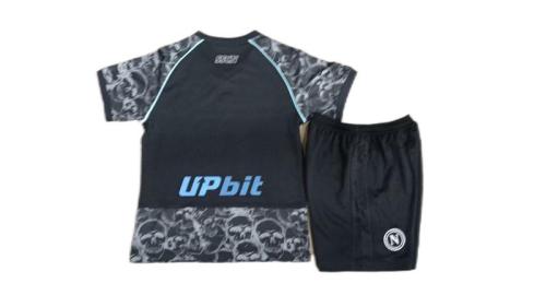 Kids-Napoli 23/24 Special Halloween Black Soccer Jersey