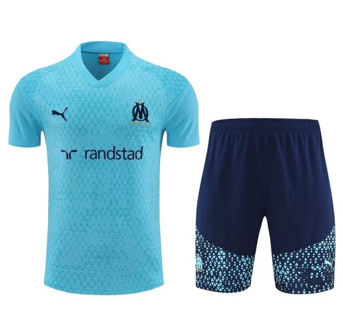 Marseilles 23/24 Sky Blue Training Kit Jerseys