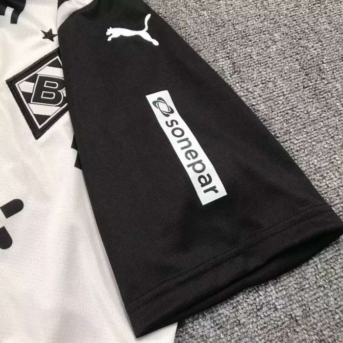Monchengladbach 23/24 Third White/Black Jersey