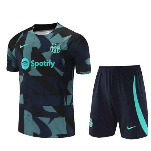 Barcelona 23/24 Black/Green Training Kit Jerseys