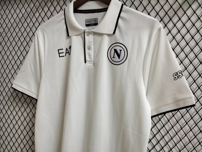 Napoli 23/24 White Polo Shirts