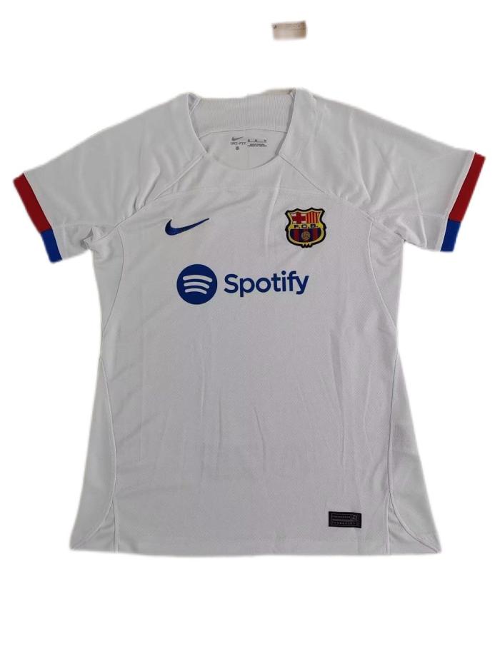 Barcelona Woman 23/24 Away White Soccer Jersey